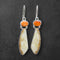 Ivory & Spiny Oyster Earrings