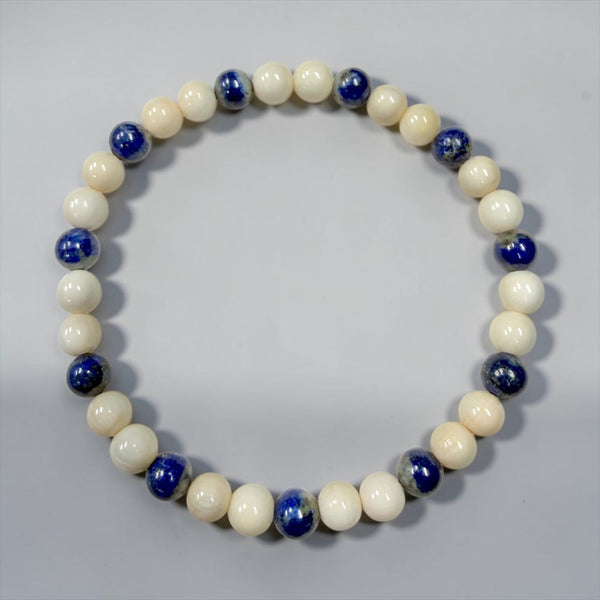 Lapis & Ivory Braclet