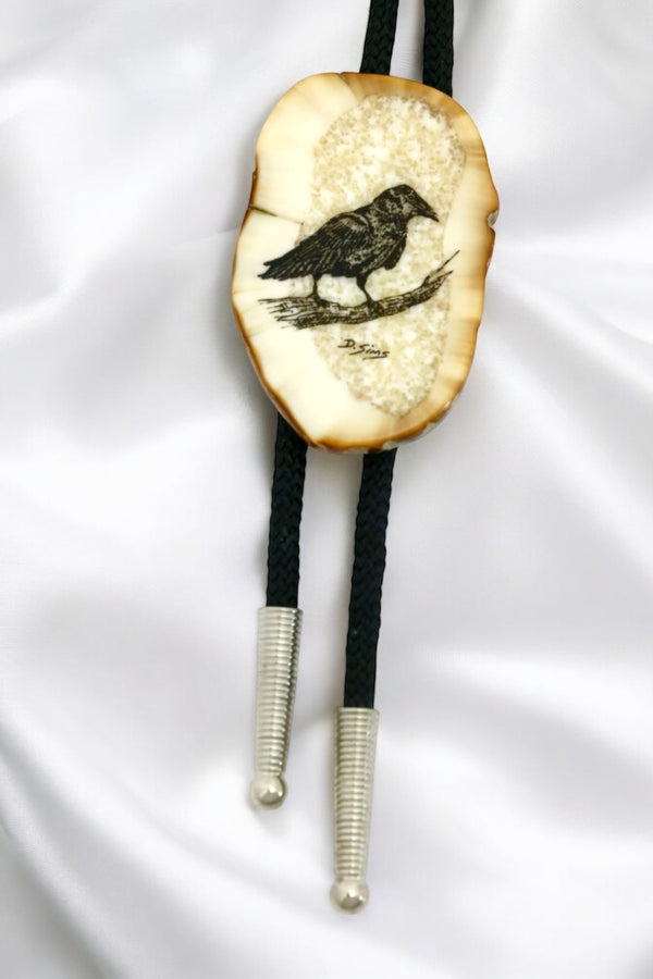 Raven Bolo Tie