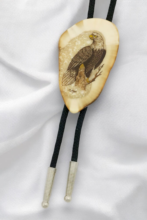 Sitting Eagle Bolo Tie