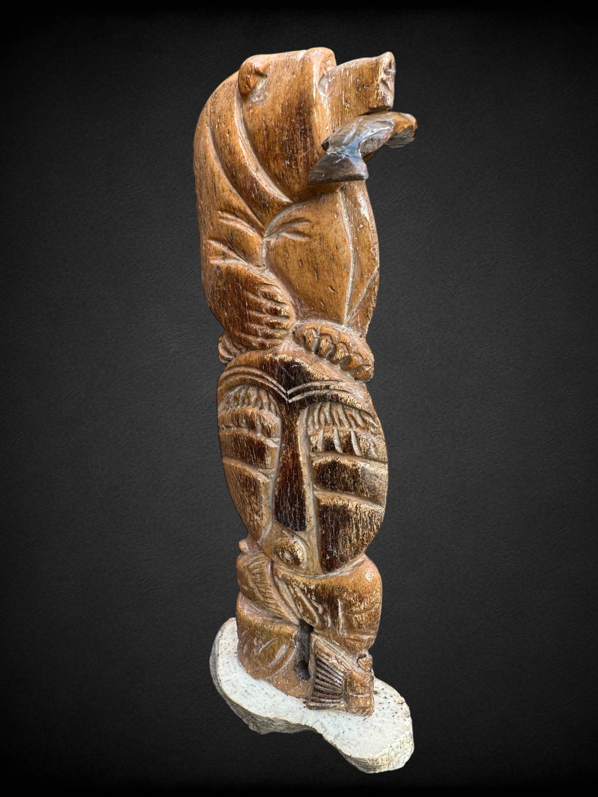 Bear Totem Pole Carving - Fish Creek Company
