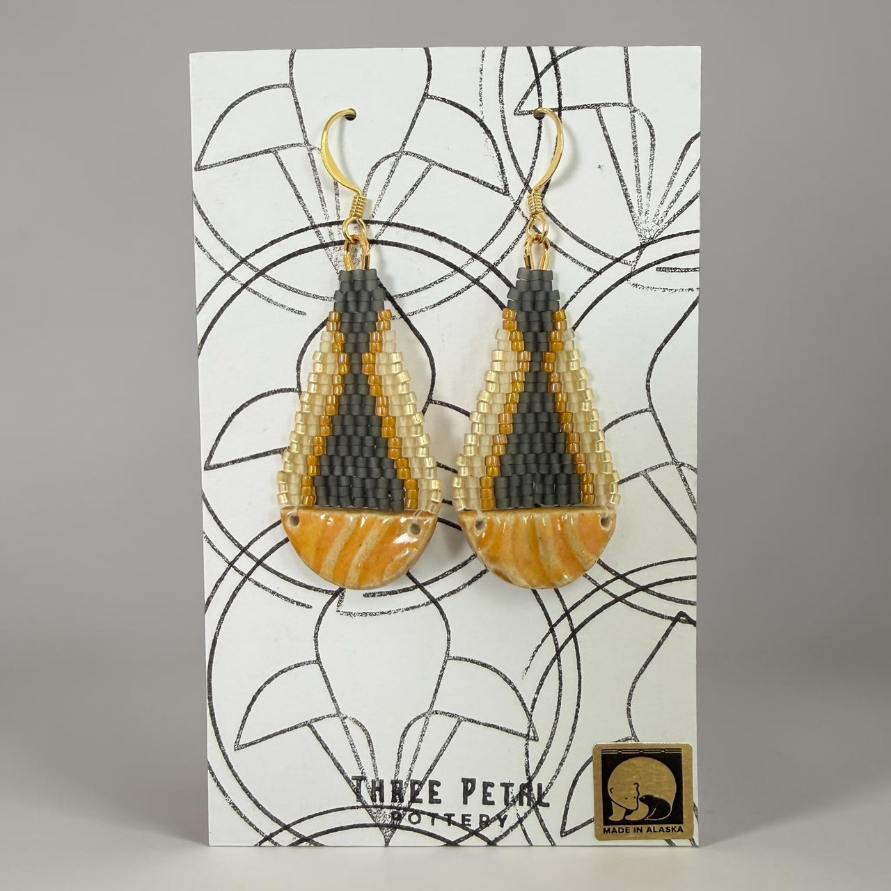 Teardrop Pottery Earrings