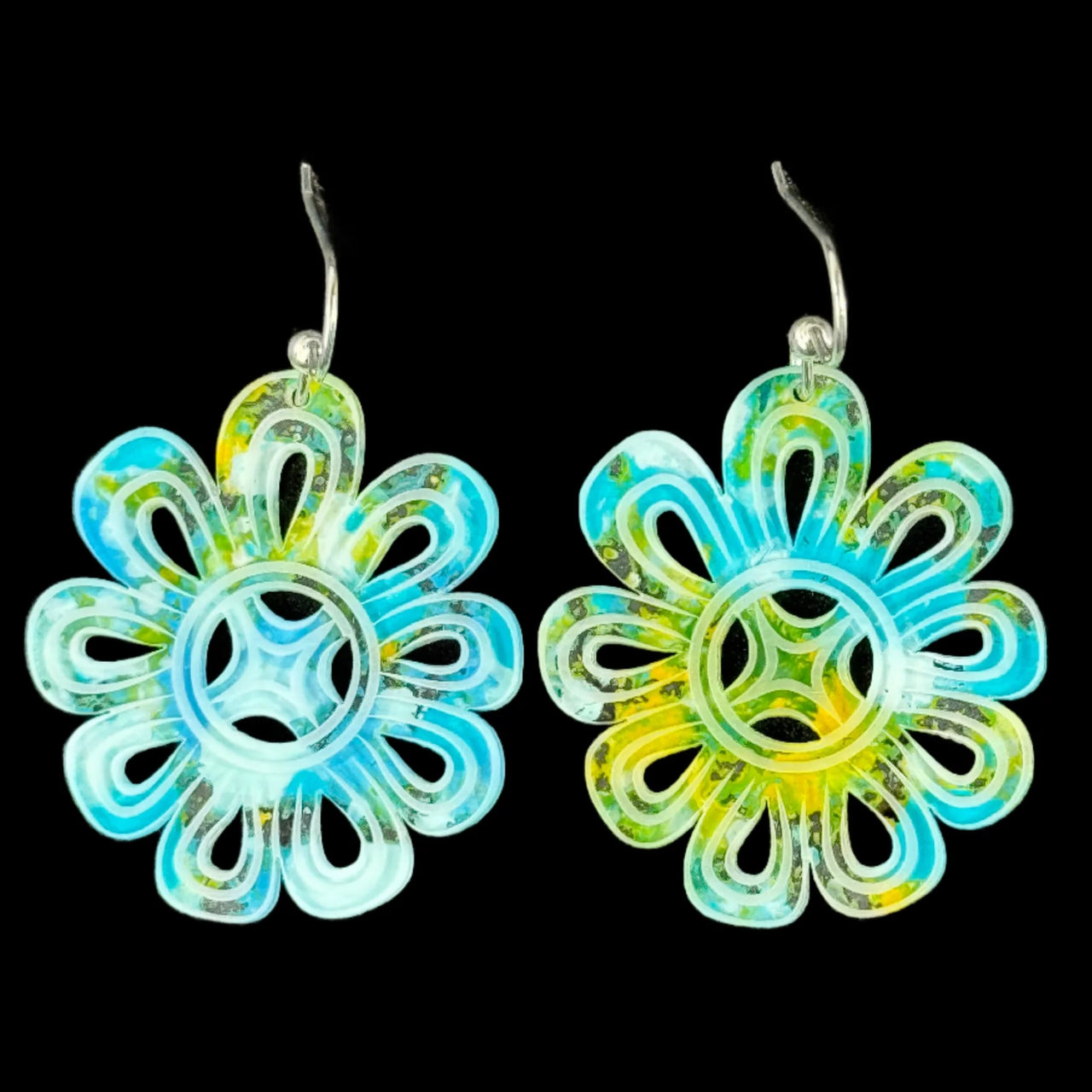 Flowers (Splatter Spruce) Earrings