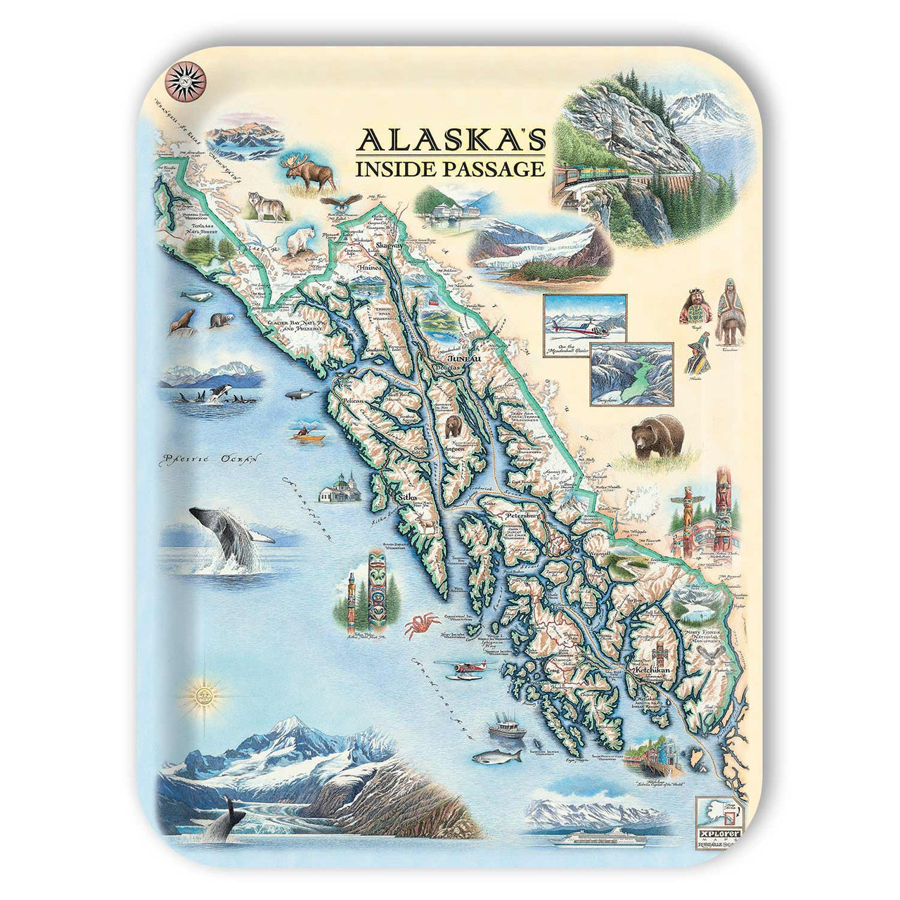 Small Rectangle Serving Tray - Inside Passage