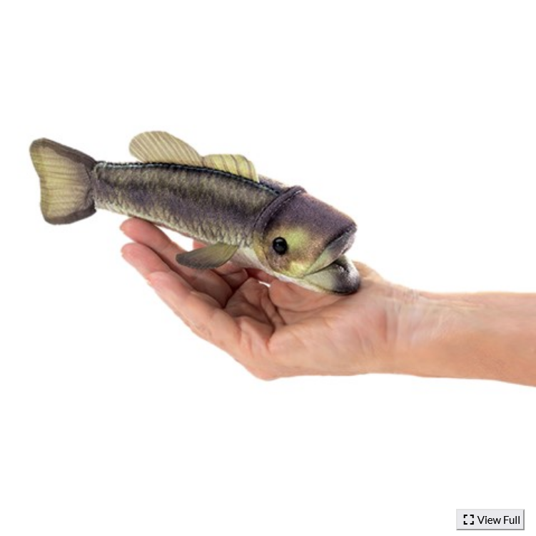 Mini Large Mouth Bass Puppet – Fish Creek Company