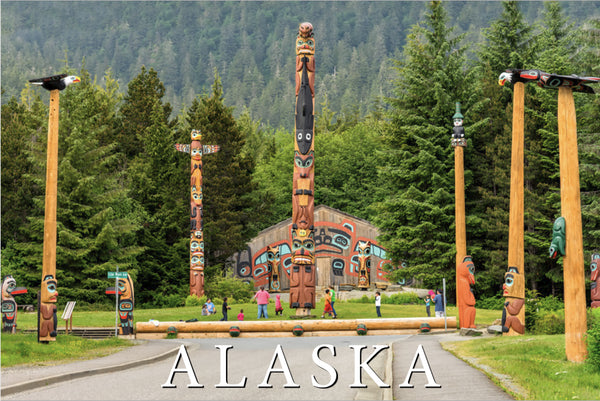 Saxman Totem Park Postcard