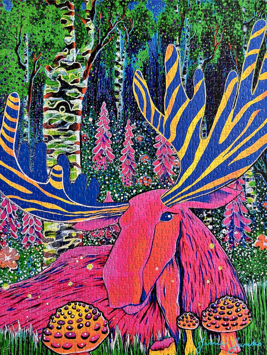 Phychedelic Moose Puzzle