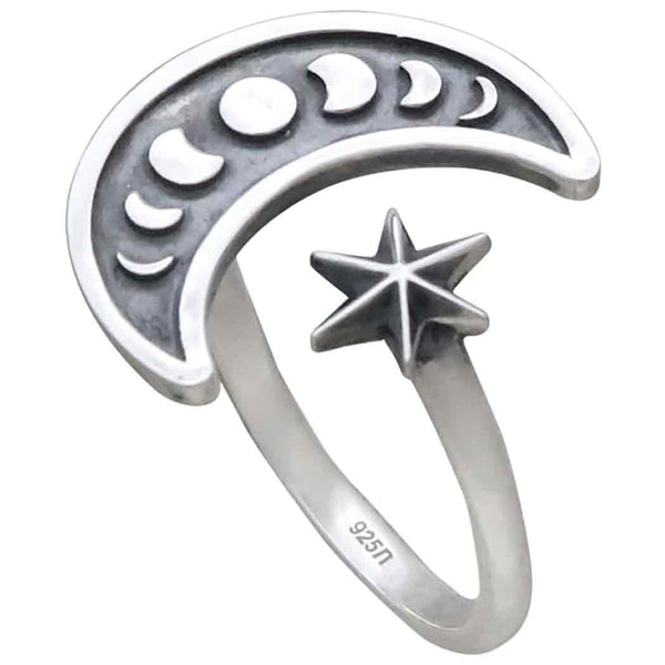 Moon Phase Adjustable Ring