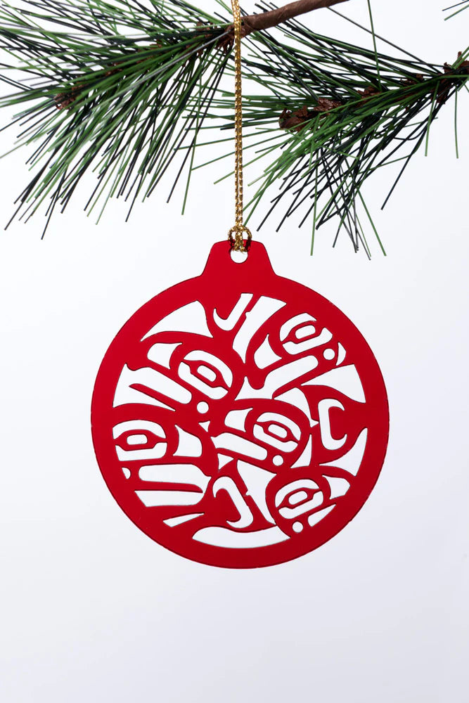 Salmon Red Ornament