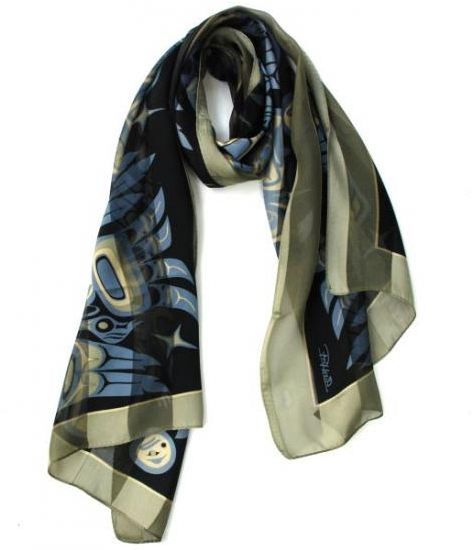 Raven Silk Scarf