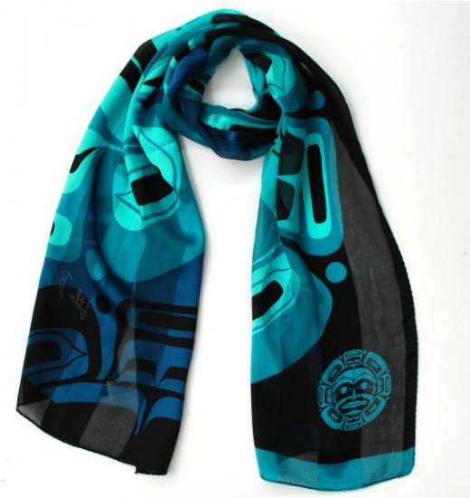 Moon Mask Silk Scarf