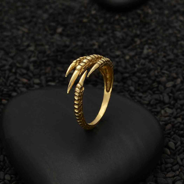 Bronze Adjustable Bird Claw Ring