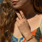 Bronze Adjustable Wave and Whale Tail Ring