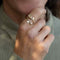 Bronze Adjustable Rose Ring - June Birth Flower