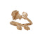 Bronze Adjustable Rose Ring - June Birth Flower