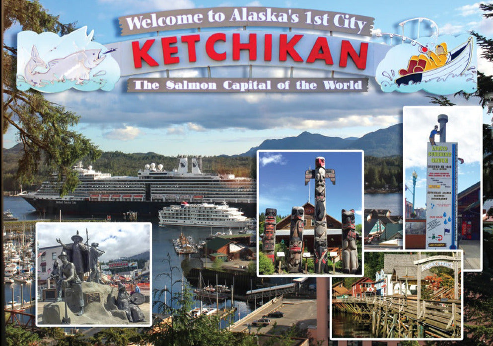 Ketchikan Postcards Ketchikan, Alaska Postcard – Fish Creek Company