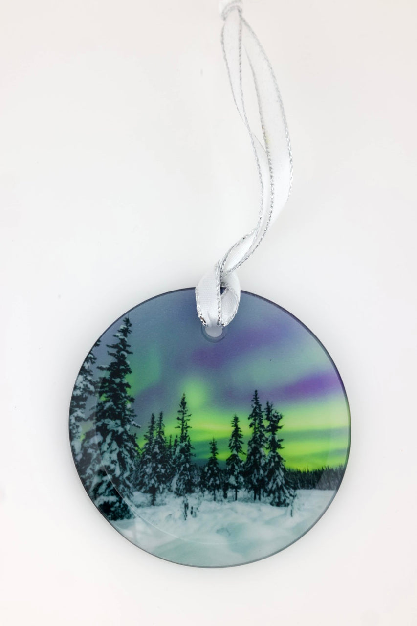 Boreal Winter Glass Ornament