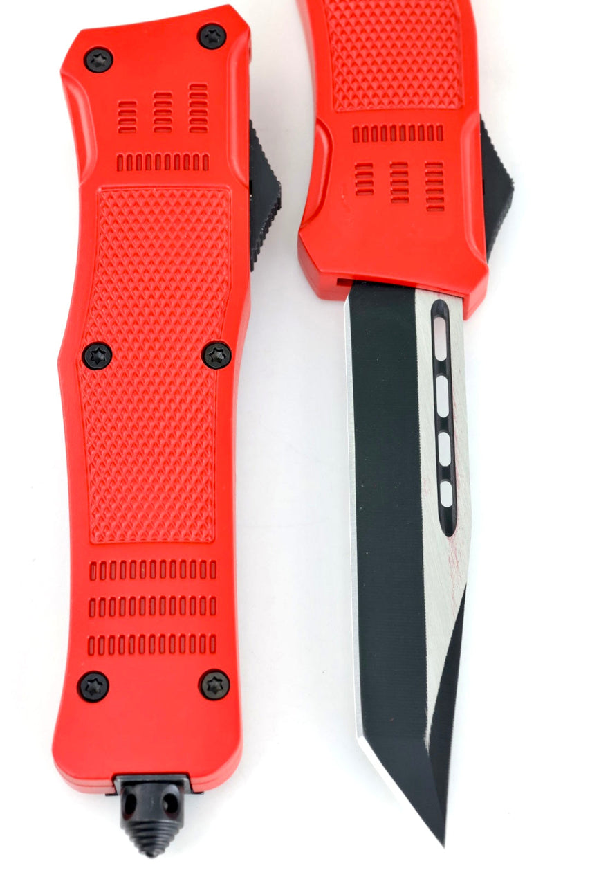 Red OTF Automated Knife 7"