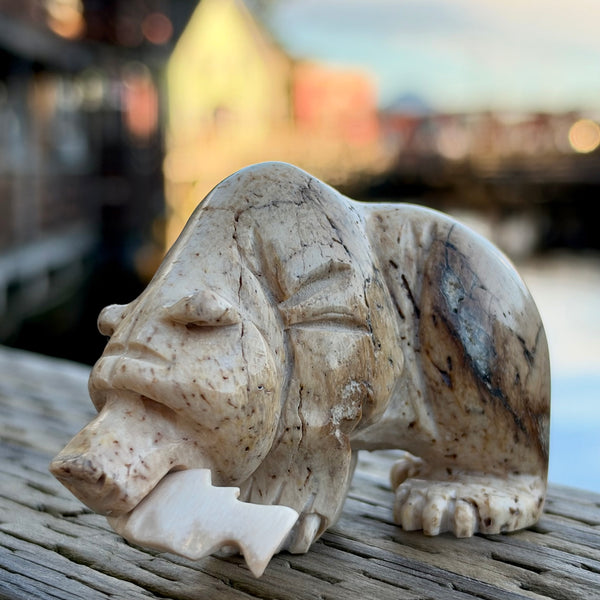 Bear & Salmon Carving