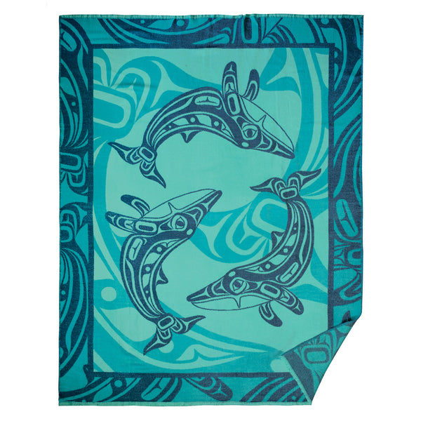 Woven Blanket - Whale
