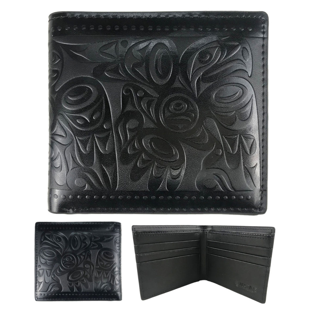 Leather Embossed Wallet - Eagle