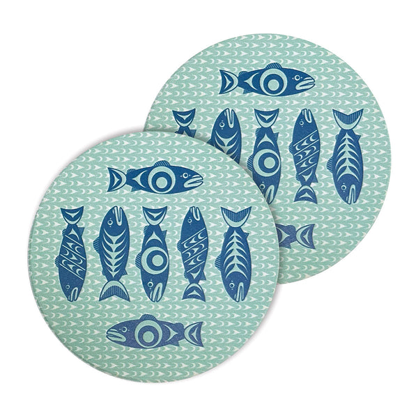 Ceramic Coaster - Salmon in the Wild