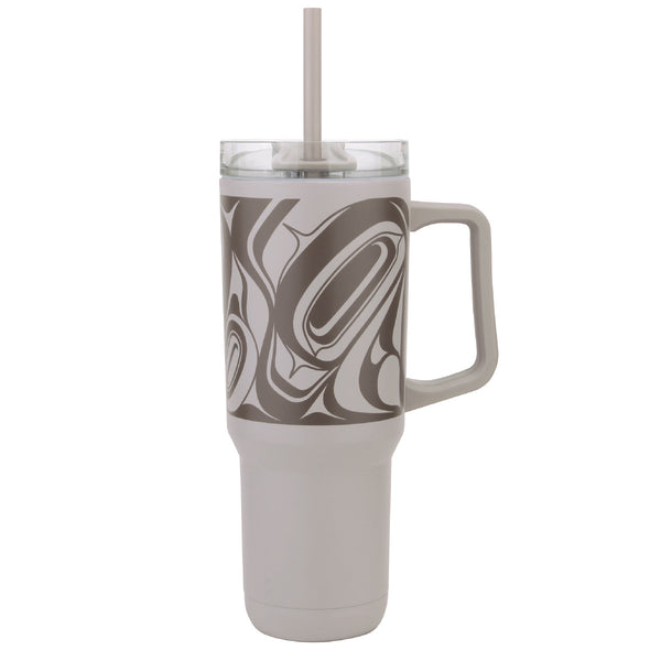 Insulated Tumbler with Straw - Eagle