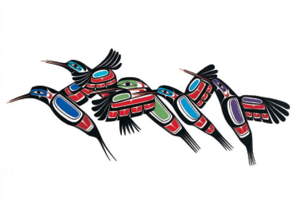 Hummingbirds Postcard