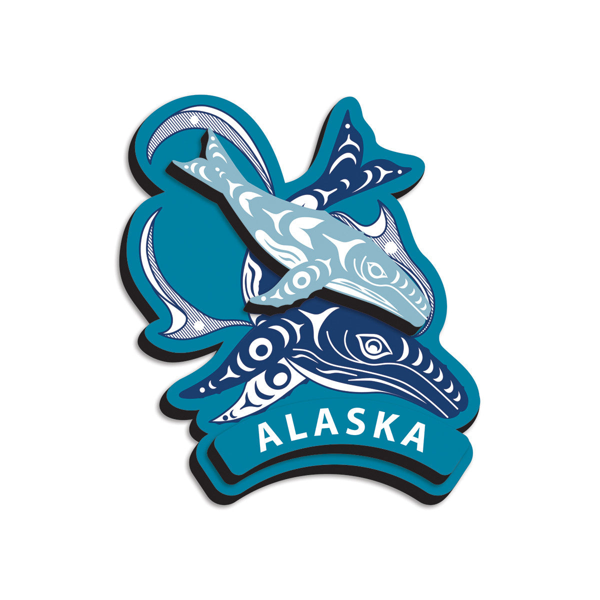 Alaska Whale 3D Magnet