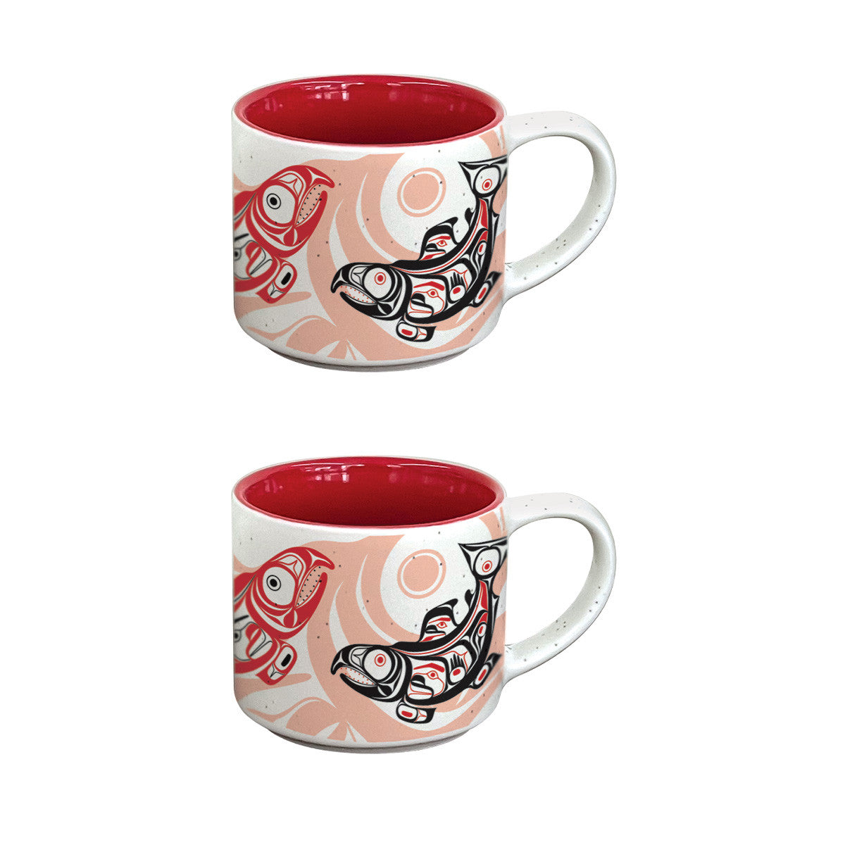Salmon Espresso Set
