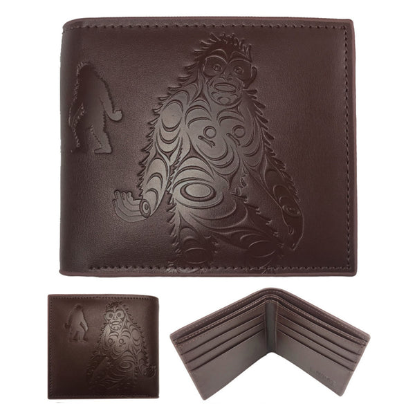 Leather Embossed Wallet - Sasquatch – Fish Creek Company
