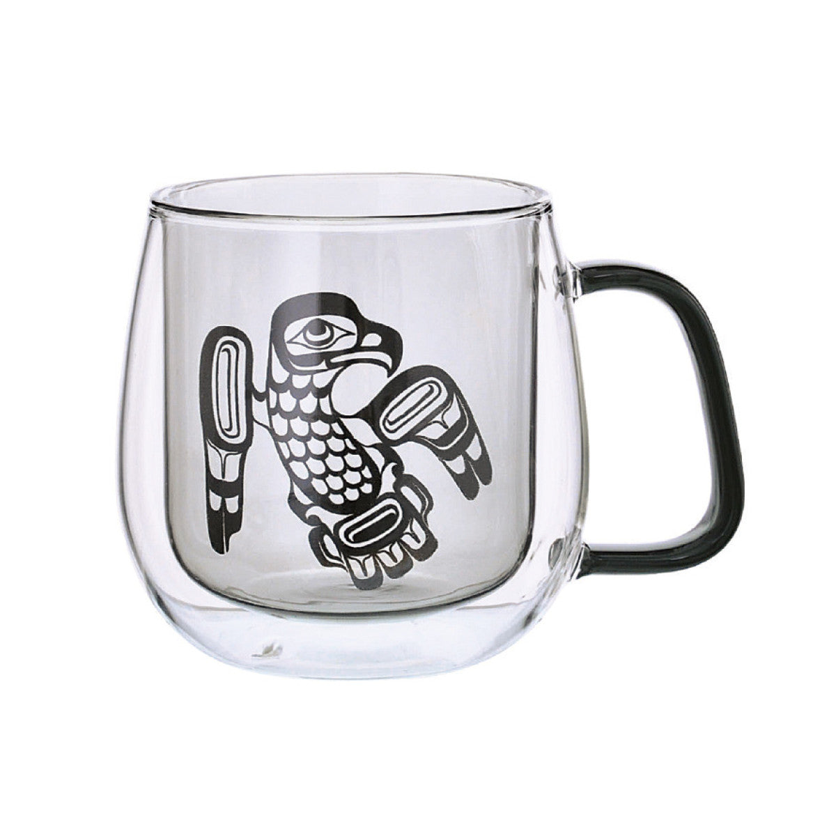 Double Walled Glass Mug - Eagle