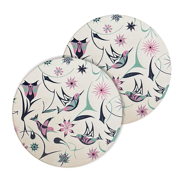 Ceramic Coaster - Hummingbird