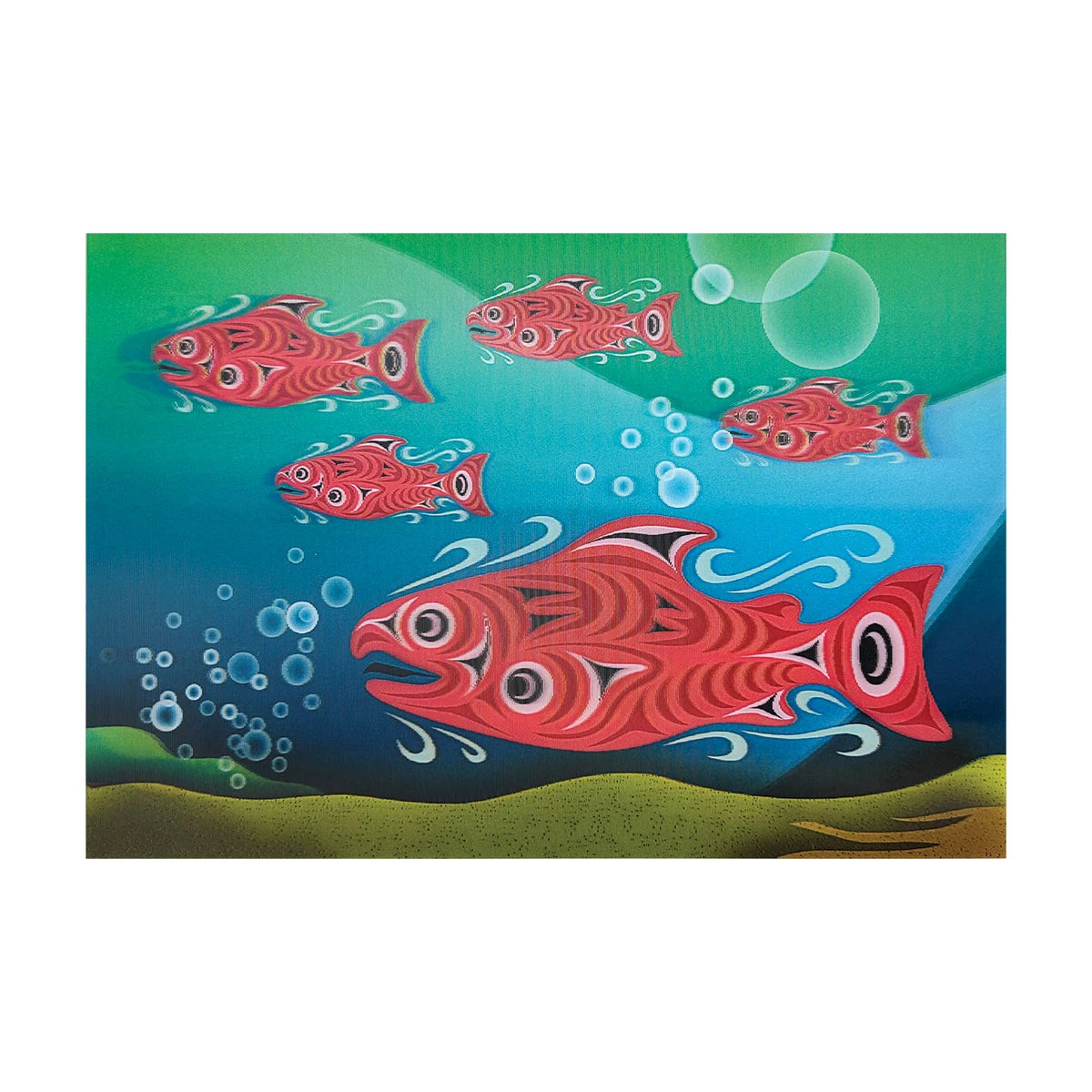 3D Card - Salmon