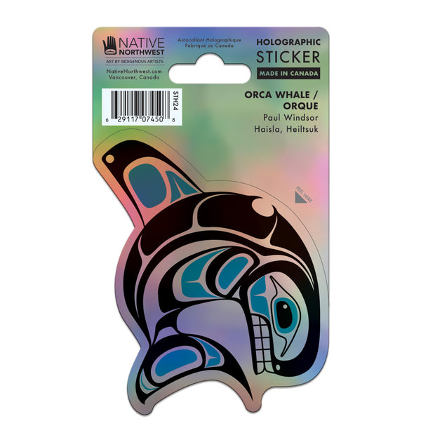 Holographic Orca Sticker