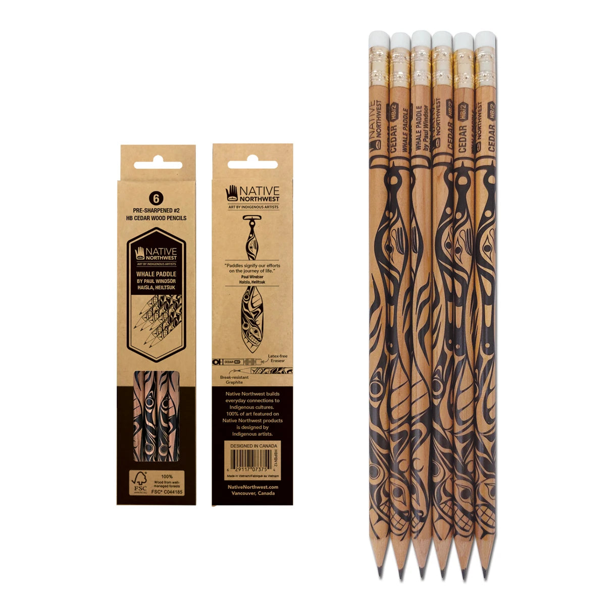 Whale Paddle Pencils
