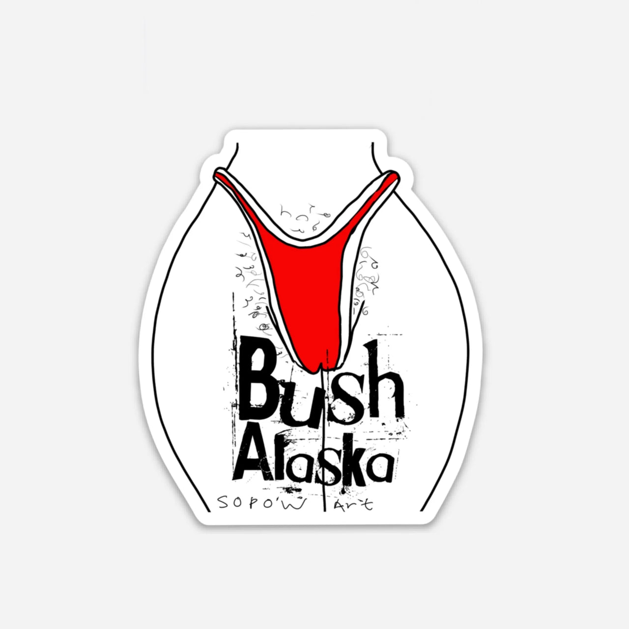 Bush Alaska Sticker