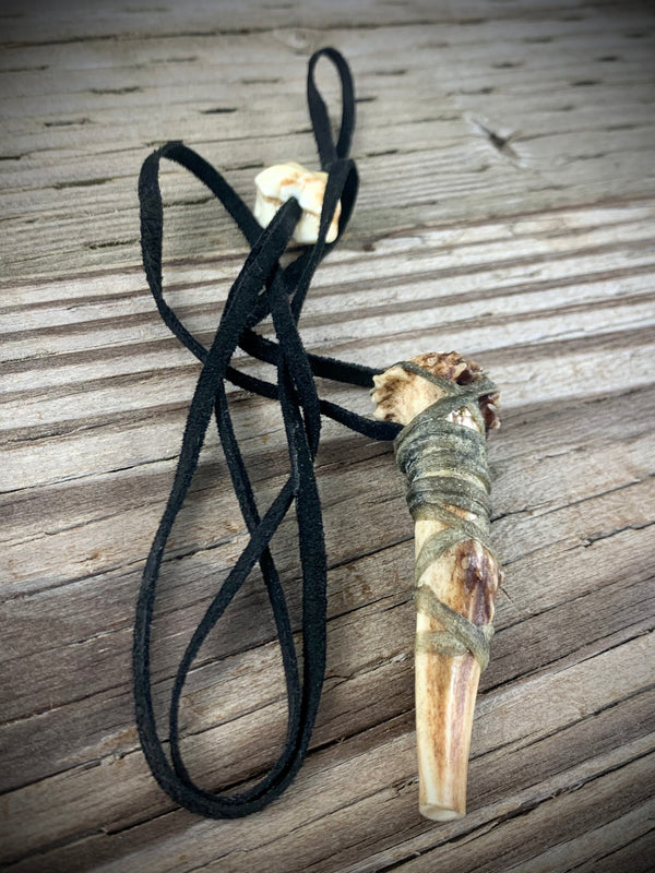 Antler Pipe Necklace