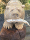 Bear with Salmon Carving