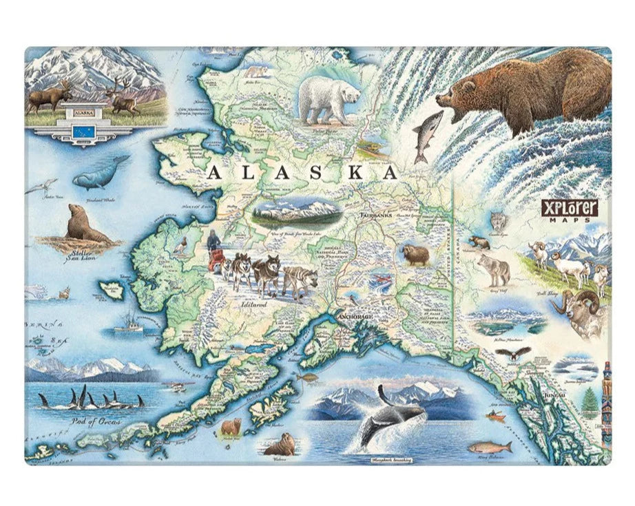 Alaska Map Magnet