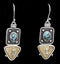 Walrus Ivory with Turquoise Earrings