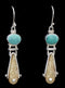 Walrus Ivory with Turquoise Earrings