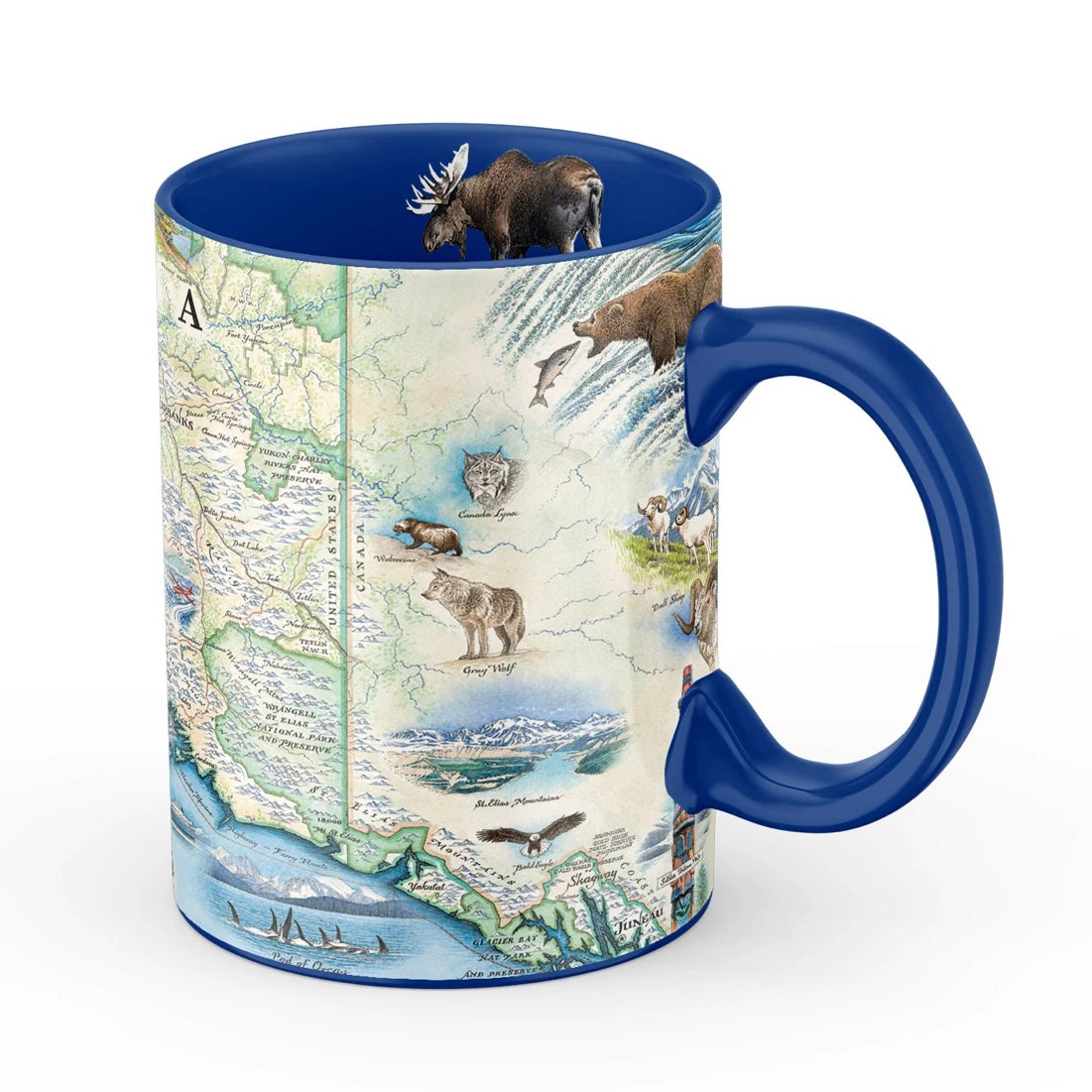 Teamap Mug Alaska Map Mug – Fish Creek Company