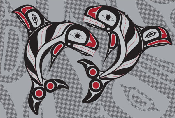 Raven & Whale Postcard