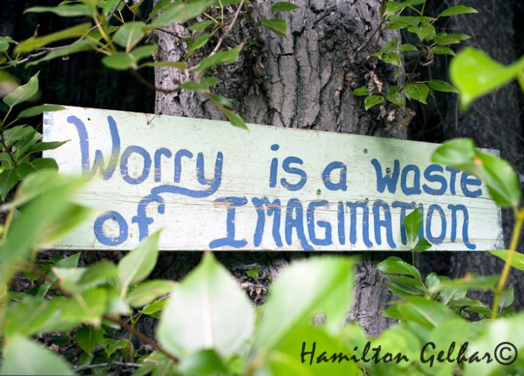 Worry is a Waste Metal Print