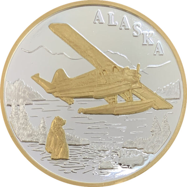 Dehaviland Beaver Aviation Medallion w/24K Gold