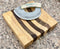 8" Walnut Stripe Ulu Cutting Board - Bowl