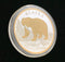 Grizzly Bear Medallion with 24k Gold Relief