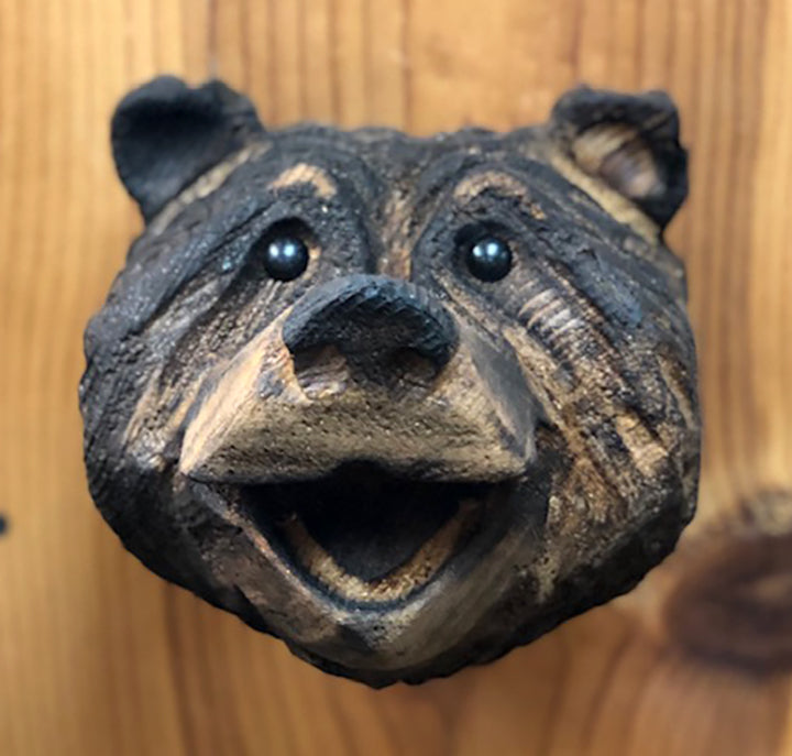 Chainsaw Carved Bear Head