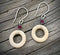 Mammoth Ivory Cut Out Circle Earrings